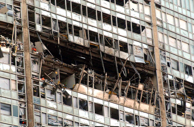 Milano incidente aereo al Pirellone
