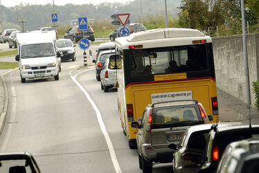 Mendrisio traffico automobilisti pendolari