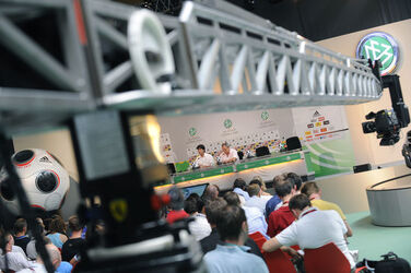Calcio Euro 08 conferenza stampa nazionale tedesca