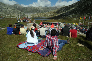 Passo San Gottardo Festa Nazionale santa messa