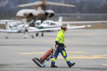 Agno primo volo di qualifica di Minoan Air a Lugano Airport