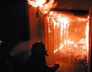 Locarno incendio prefabbricati asilo