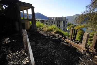 Agra incendio ex sanatorio