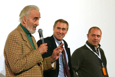 Castellinaria 2005 incontro con Christopher Lee