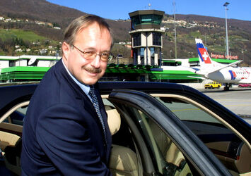 Agno arrivo Consigliere Federale S. Schmid