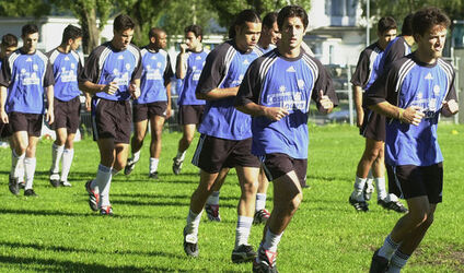 Calcio primo allenamento FC LocarnoCalcio