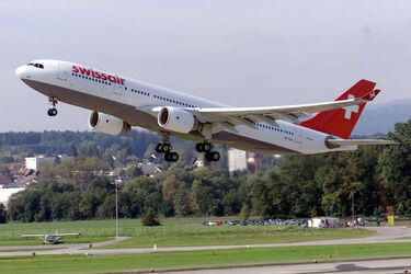 Svizzera Swissair e aereoporto Zurigo Kloten