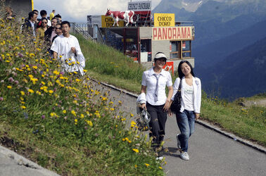Passo del San Gottardo studenti cinesi in visita al museo