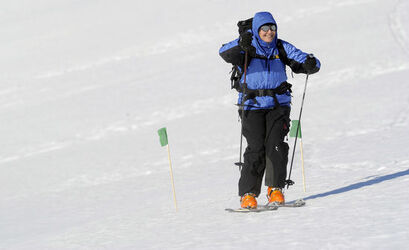 Monte Bar rievocazione slalom gigante dalla vetta