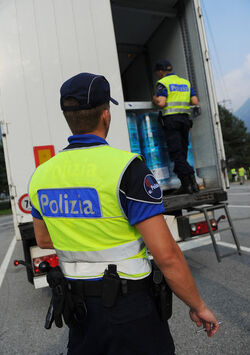San Vittore controlli traffico pesante