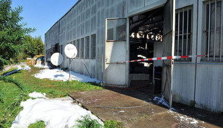 Montagnola incendio garage j z s di Via del Piano