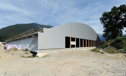 Ascona presentazione lavori nuova halle Club house Tennis Club Ascona