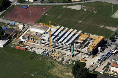 Riva San Vitale cantiere nuova palestra