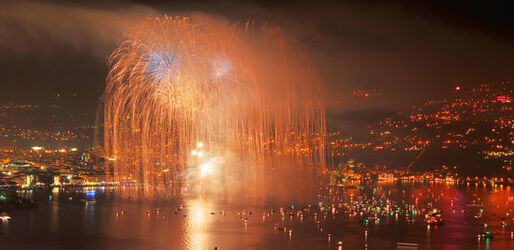 Lugano spettacolo pirotecnico festa Nazionale 1.agosto