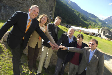 Mesocco festeggiamenti per il restauro del Castello Mesocco festeggiamenti per il restauro del Castello