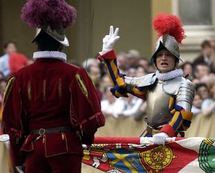 Roma Italia giuramento guardie pontificie
