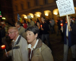 Bellinzona marcia silenziosa per la pace Bellinzona marcia silenziosa per la pace