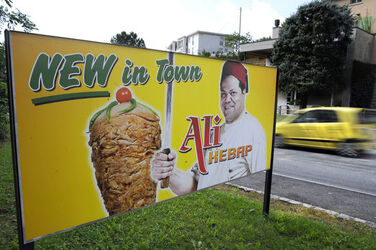 Castel S.Pietro affisione stradale Ali Hebab