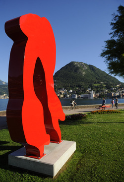 Lugano opere d arte sul lungolago