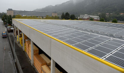 Manno inaugurazione nuovo impianto fotovoltaico progetto Sole per tutti ditta Taiana SA
