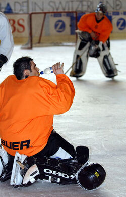 Hockey allenamento Sparta Praga
