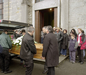 Biasca funerali A.Russo vittima incidente Claro