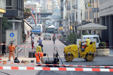 Chiasso cantiere Corso San Gottardo