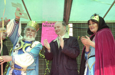 Muralto carnevale Re Sbotapiss e Regina Sbotapissona