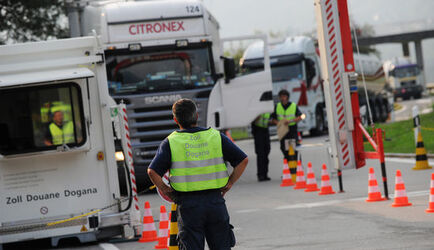 San Vittore controlli traffico pesante