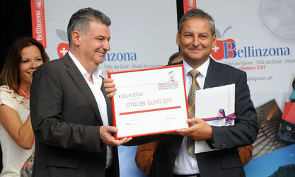 Bellinzona Bellinzona citt&agrave; del gusto 2011 cerimonia ufficiale di chiusura della Settimana del Gusto