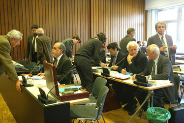 Bellinzona prima seduta Gran Consiglio aula provvisoria