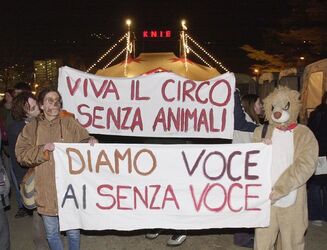 Lugano manifestazione animalista