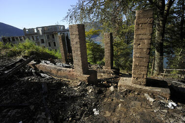 Agra incendio ex sanatorio