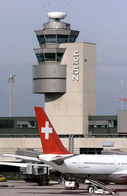 Svizzera Swissair e aereoporto Zurigo Kloten