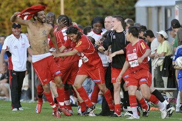 Thierry Ebe marque le 3e but
