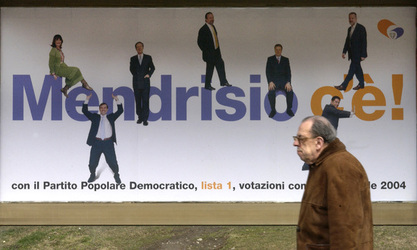 Mendrisio cartelloni sindaco Carlo Croci