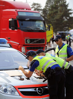 San Vittore controlli traffico pesante