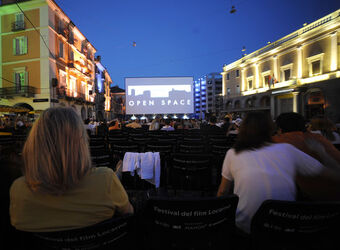 Locarno Open Space cinema in piazza grande