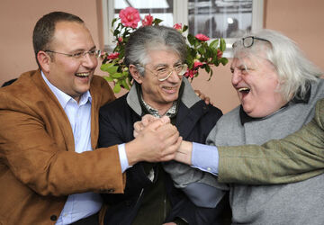 Contra incontro Giuliano Bignasca e Umberto Bossi