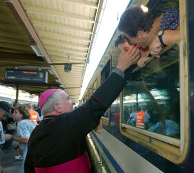 Lugano 6. pellegrinaggio Lourdes partenza treno ffs Lugano 6. pellegrinaggio Lourdes partenza treno ffs