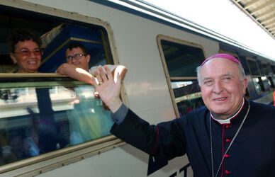 Lugano 6. pellegrinaggio Lourdes partenza treno ffs Lugano 6. pellegrinaggio Lourdes partenza treno ffs