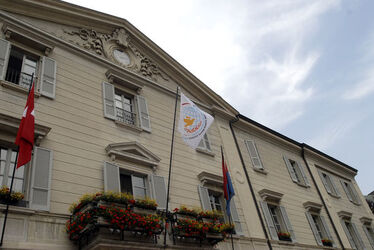 Bellinzona bandiera ONU al palazzo del Governo
