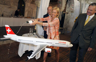 Locarno battesimo nuovo Swiss Airbus A320 Locarno Locarno battesimo nuovo Swiss Airbus A320 Locarno