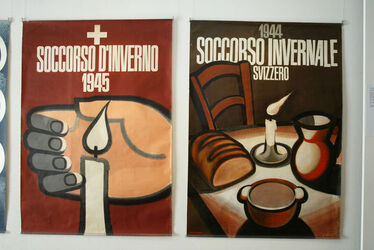 Viganello manifesti soccorso svizzero mostra