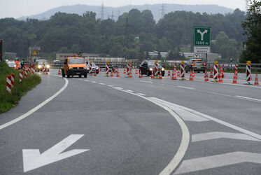 Mendrisio chiusura corsia sud nord autostrada A2 Mendrisio chiusura corsia sud nord autostrada A2