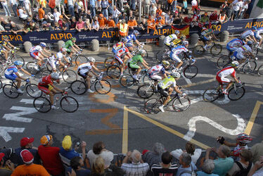 Ciclismo striscione Alpiq