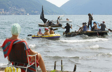 Lugano azione dimostrativa autogestiti