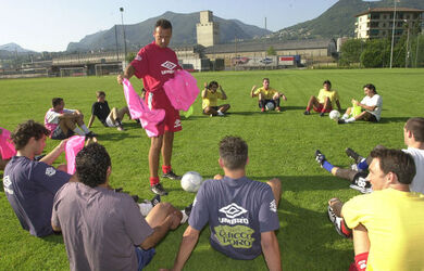 Calcio primo allenamento e nuovi giocatori FC Chiasso
