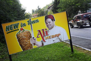 Castel S.Pietro affisione stradale Ali Hebab