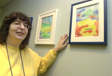 Mendrisio vernice pittrice a Casvegno